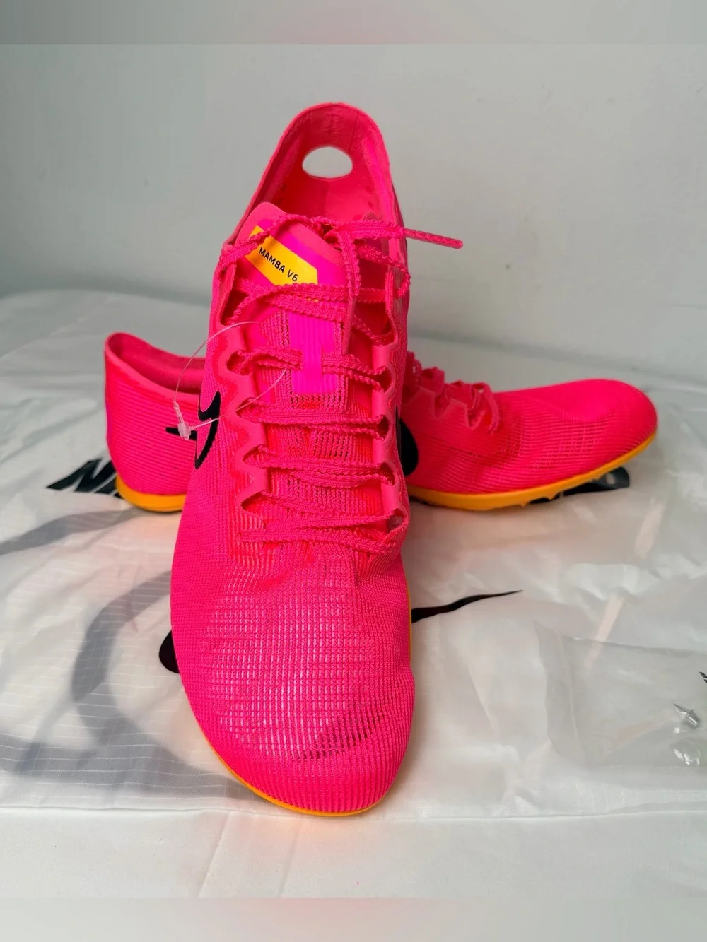 NIKE ZOOM MAMBA 6 Track Spike - Hot Pink/Orange